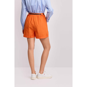 Kocca - Pantaloni corti con pinces Donna, Tinta unita