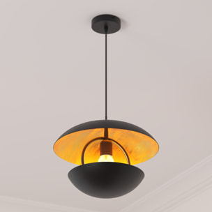 Suspension "Estee" en métal D33cm noir