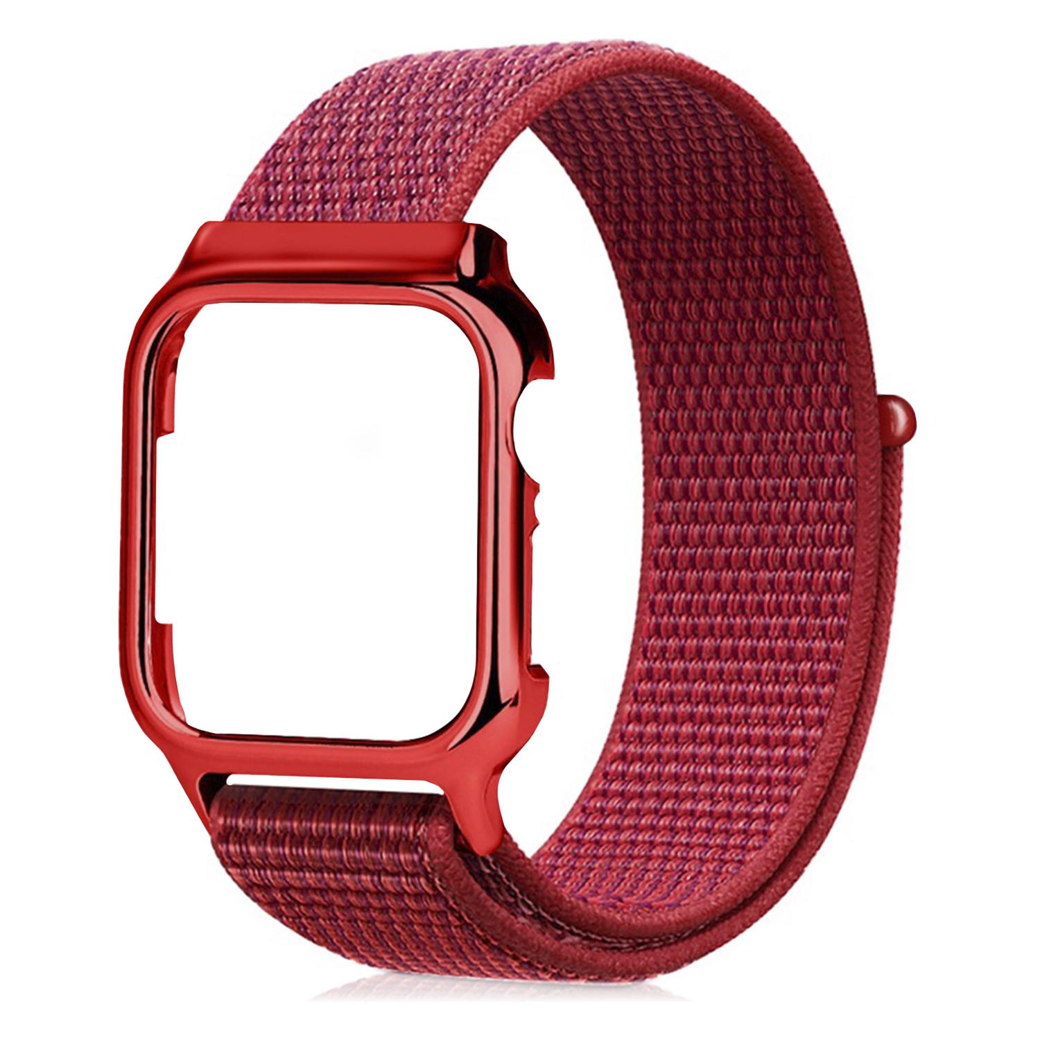 Correa de Nylon con carcasa rígida y cierre de velcro compatible Apple Watch 40mm