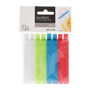 juego de 8 pinzas para bolsas de 10cm