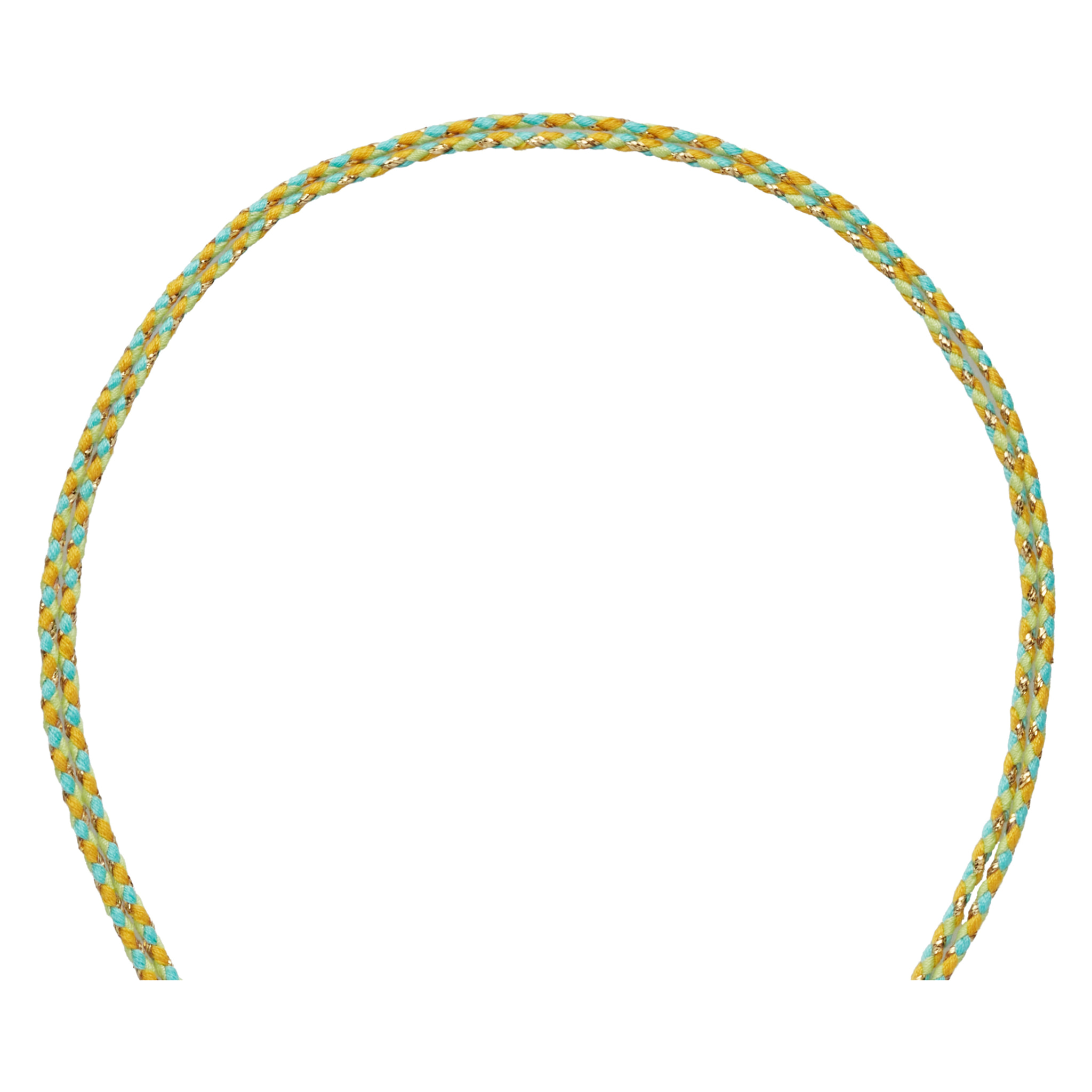 Collana U.S. Polo Assn. In cordino di cotone giallo