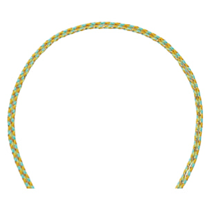 Collana U.S. Polo Assn. In cordino di cotone giallo