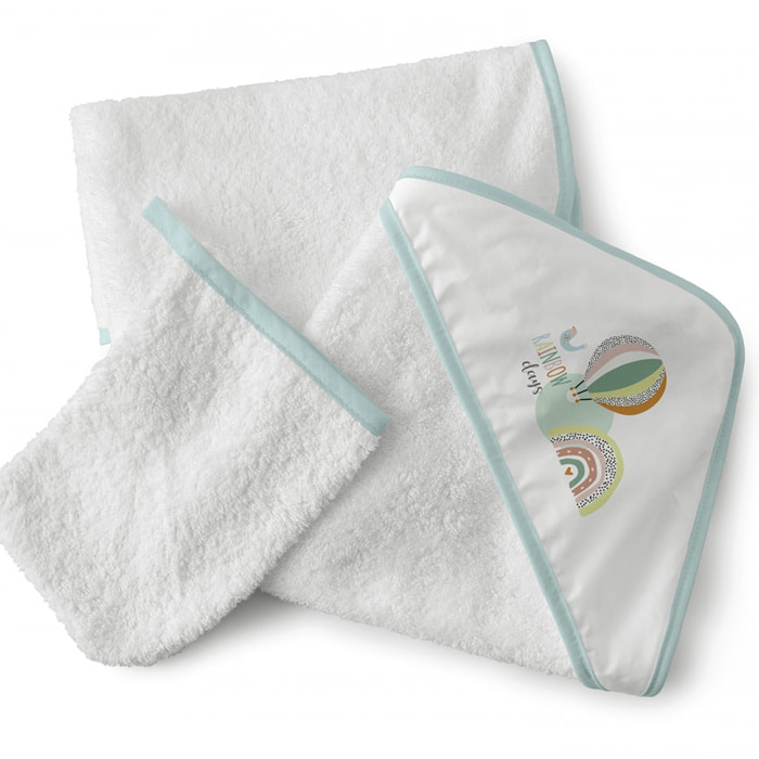 CAPA DE BAÃO + MAN 75x75 RAINBOW DAYS GLOBO AQUA