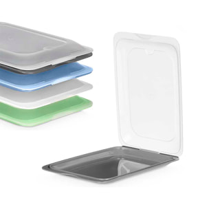 Set 4 fiambreras en surtido de 4 colores con 1,2L de capacidad.