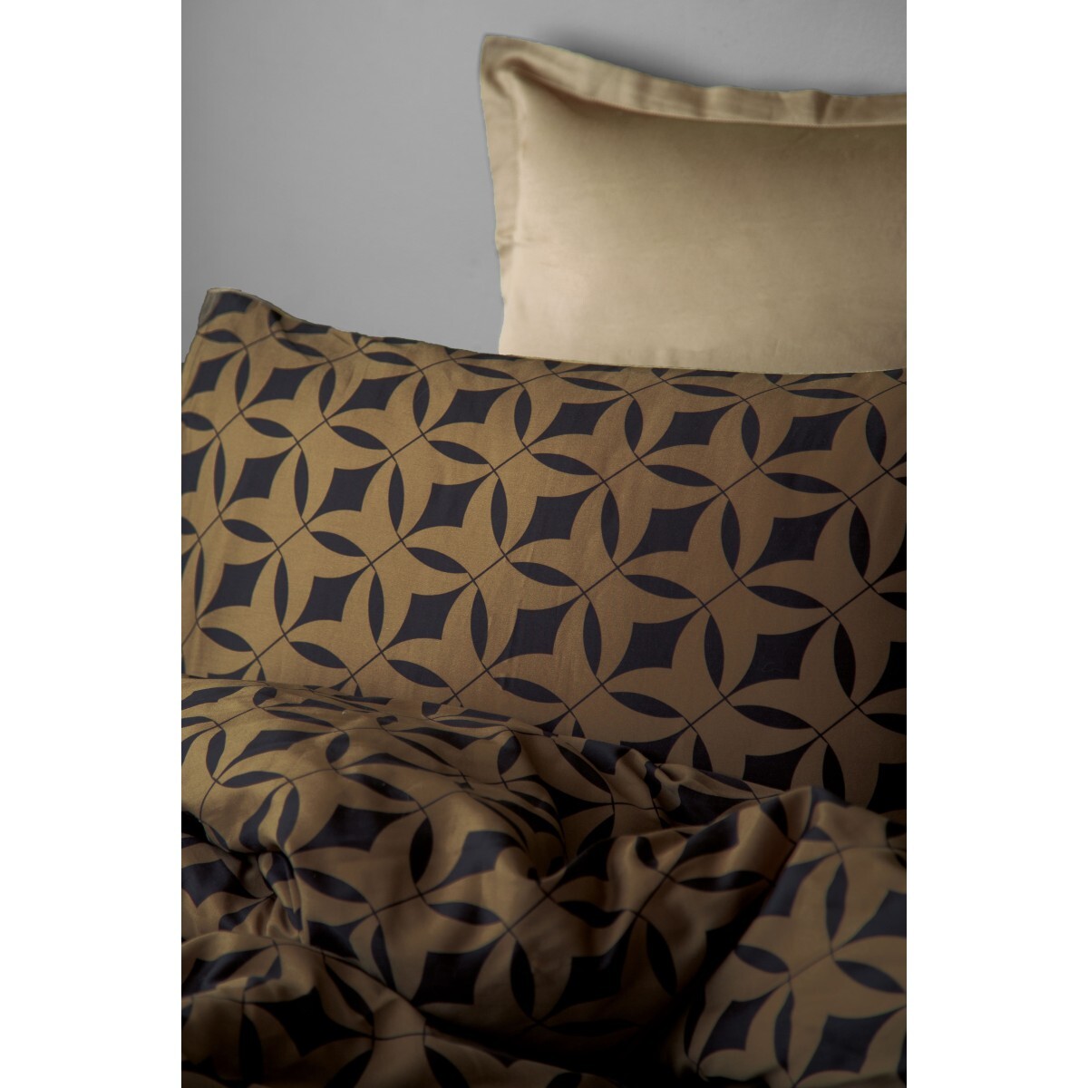 Parure housse de couette et taies oreiller 100% Satin de Coton imprimé