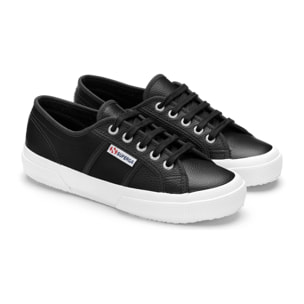 Le Superga Uomo Donna Nero 2750 TUMBLED LEATHER