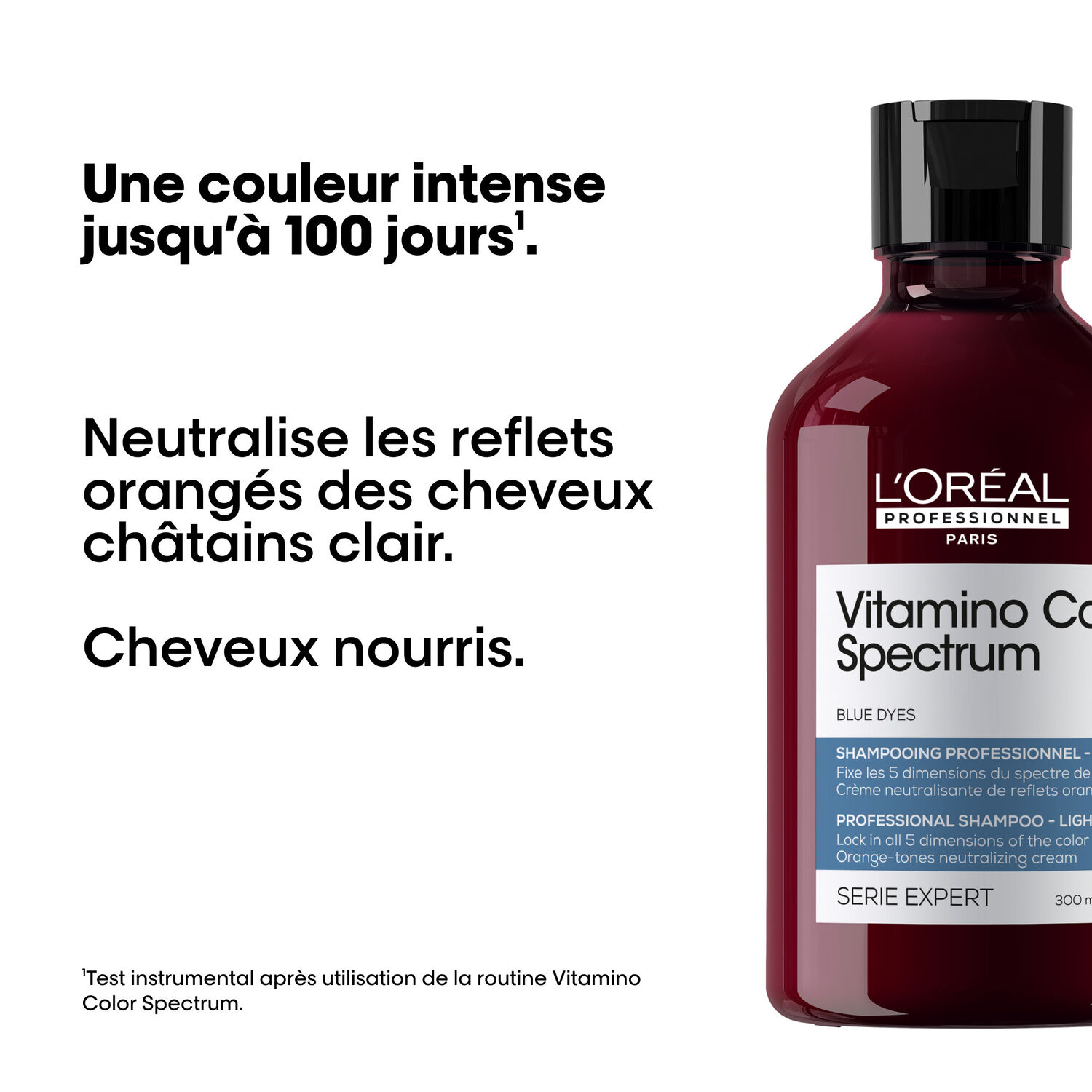 Série Expert Vitamino Color Spectrum - Shampoing Neutralisant Bleu 300 ml