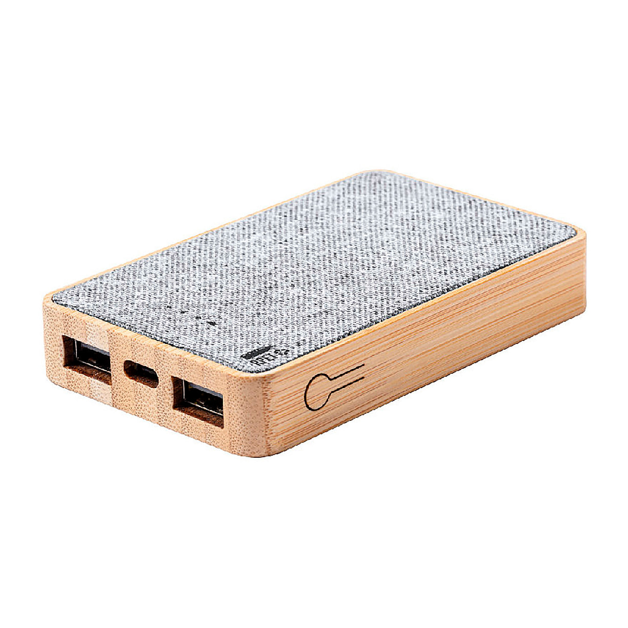 Power Bank nature bambú/REPET 5000 mAh.