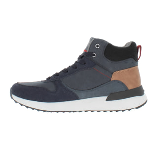 Armata di Mare Scarpe Uomo Stivaletti Casual Stringati con Soletta Rimovibile in Memory Foam AMU W23N414 Navy