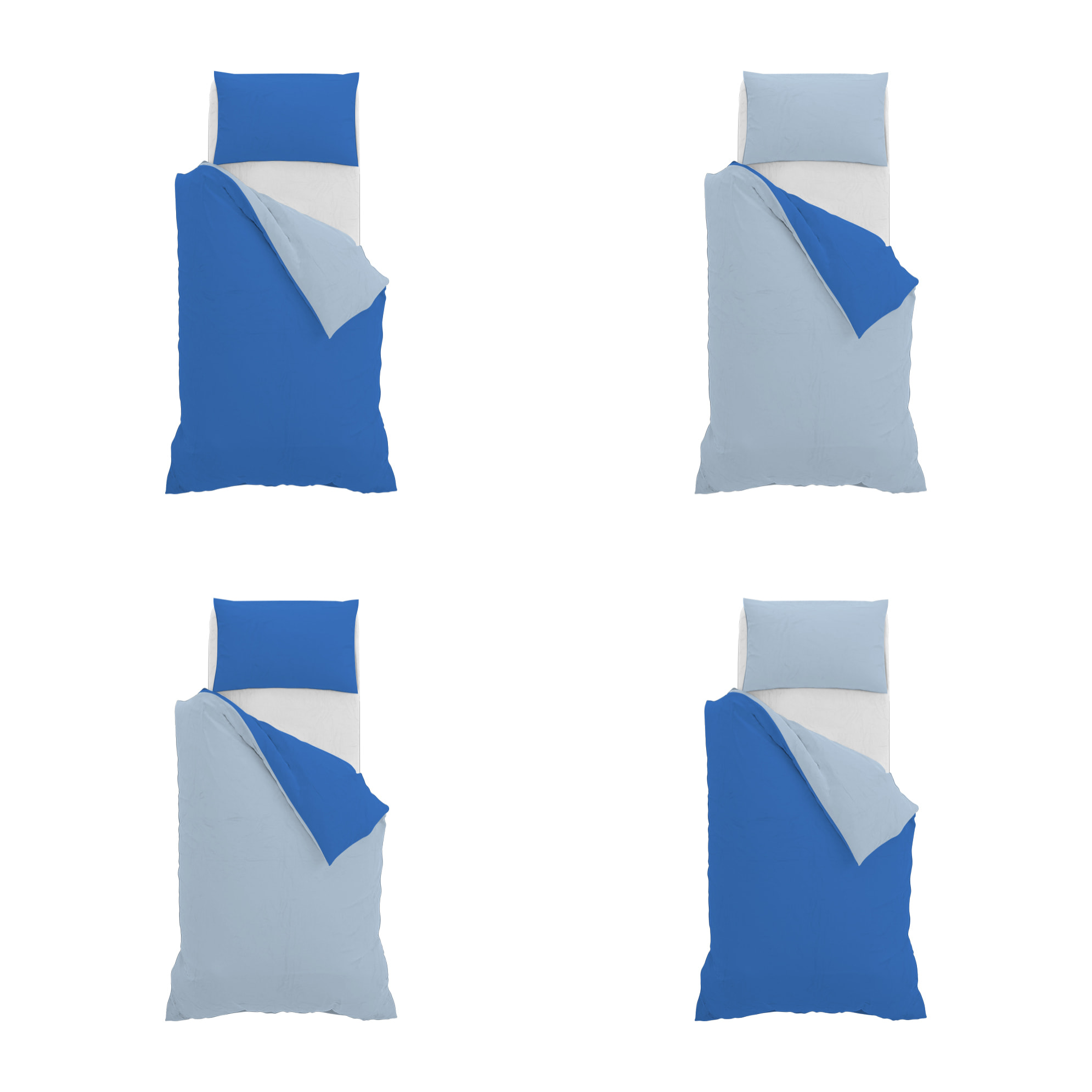 PARURE COPRIPIUMINO NATURAL COLOR SINGOLO - 100% COTONE MADE IN ITALY