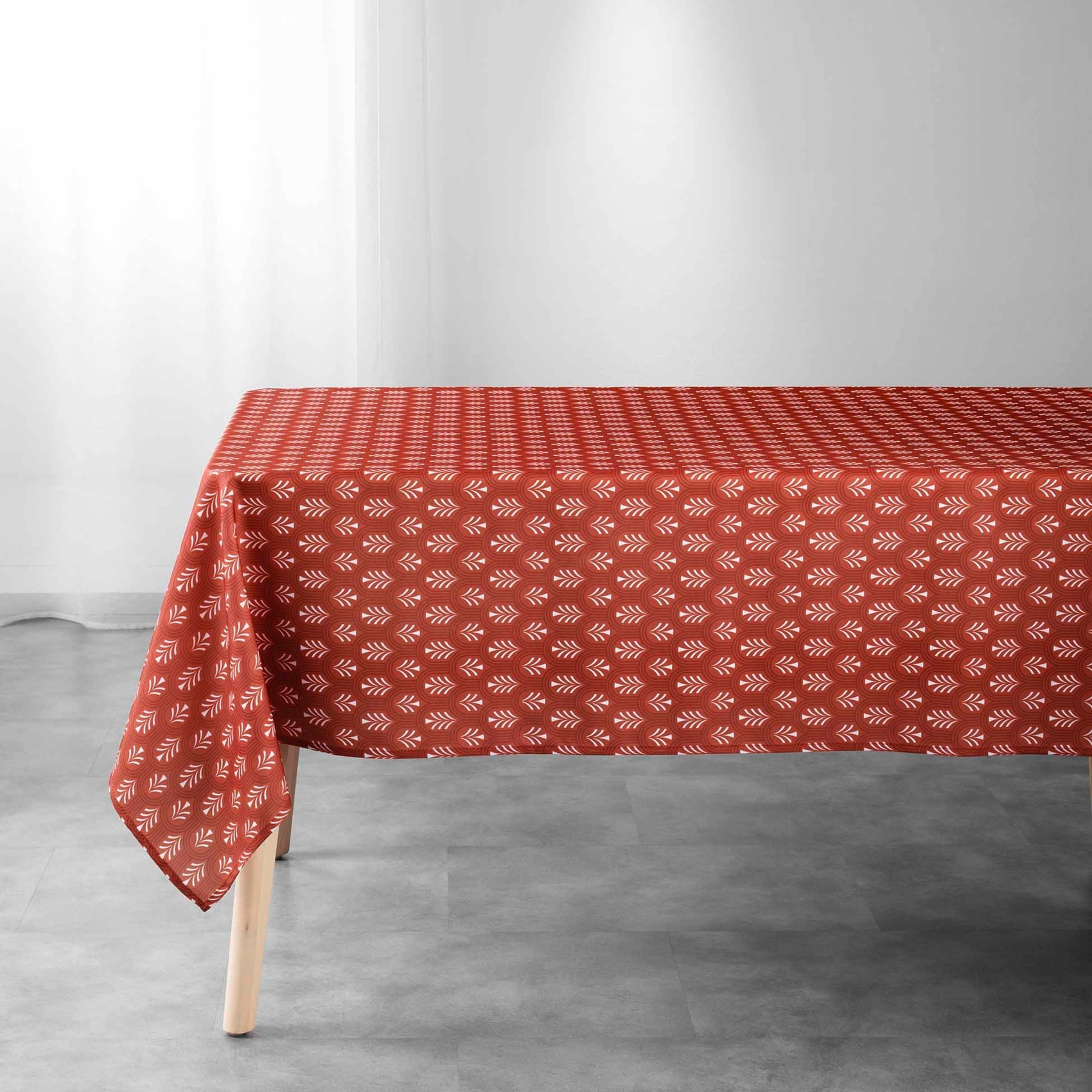Nappe rectangulaire esprit nature - Terracotta