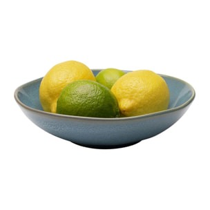 Assiettes creuses Organic 22cm bleues set de 6 Kare Design