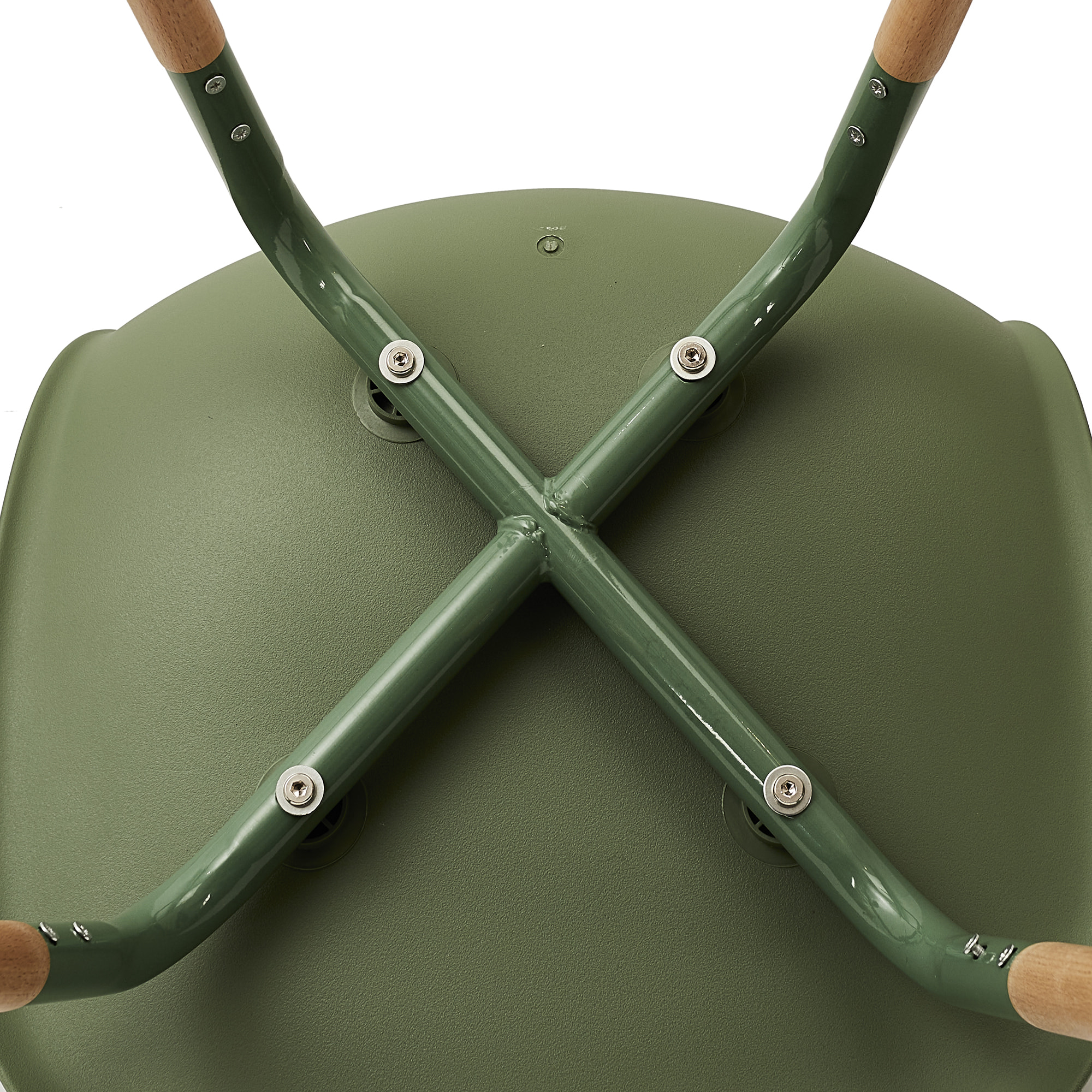 Chaise Scandinave Phenix Vert - Lot de 4