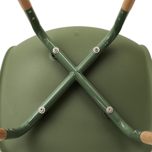 Chaise Scandinave Phenix Vert - Lot de 4