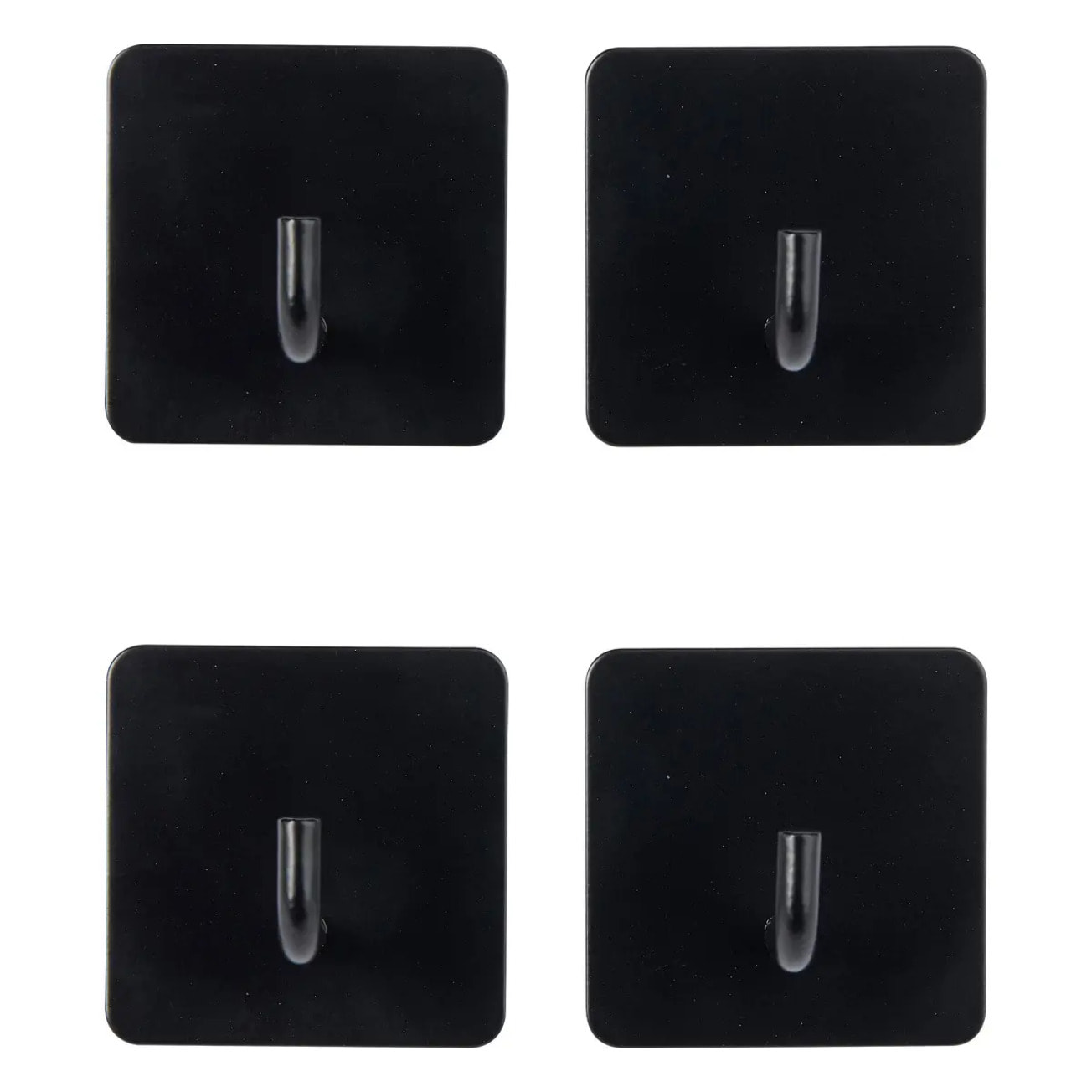 4 patères adhésives "Stiky" 4,5x2,7cm