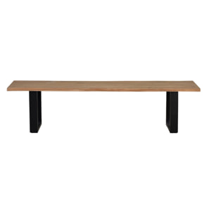 Banco de Madera de Acacia 180 Cm Estilo Rústico Moderno