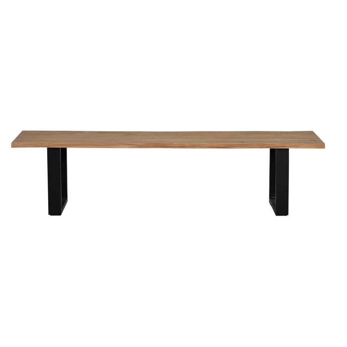 Banco de Madera de Acacia 180 Cm Estilo Rústico Moderno