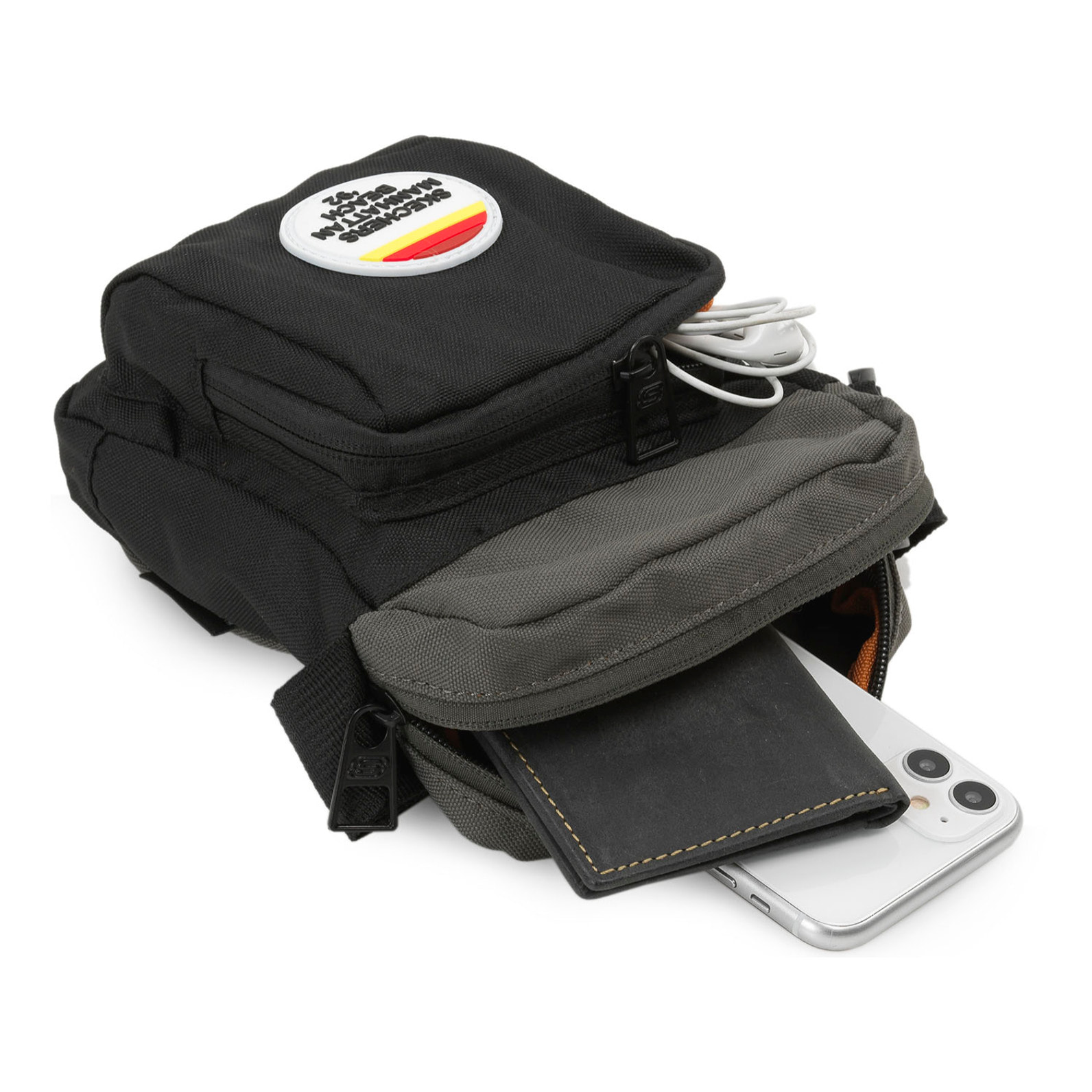 Bandolera Hombre Sintetica Skechers M.O.C.A. Negro