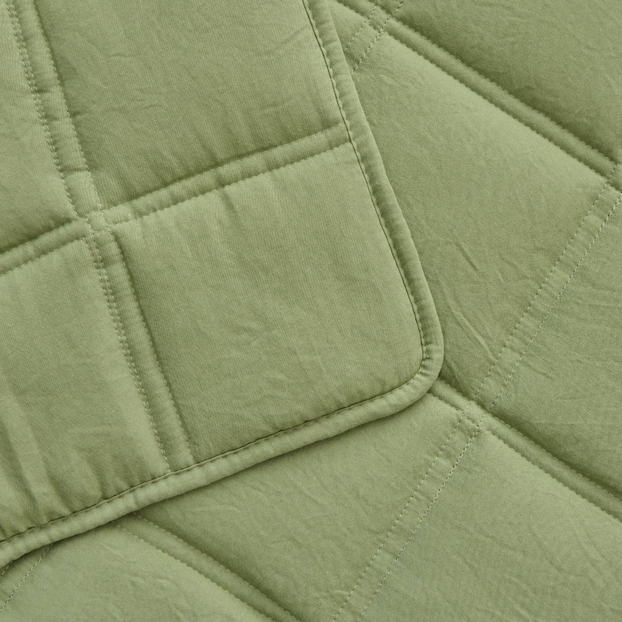 Colcha de microfibra Kong color verde Poliéster