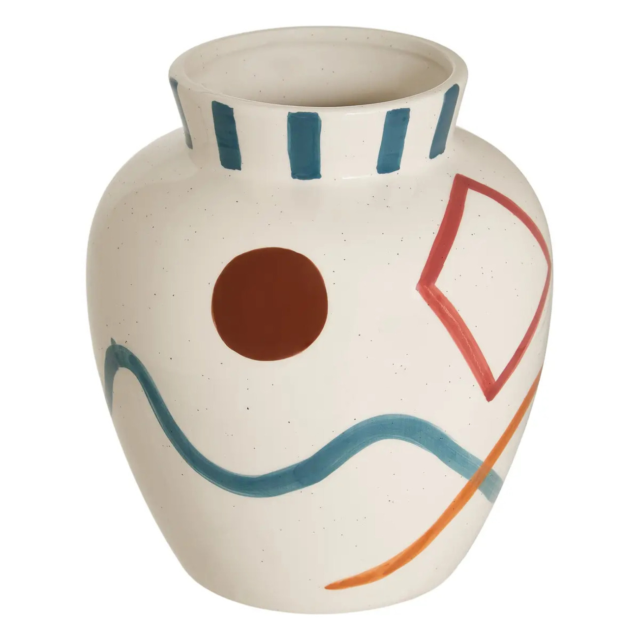Vase en céramique Homy H.25cm blanc