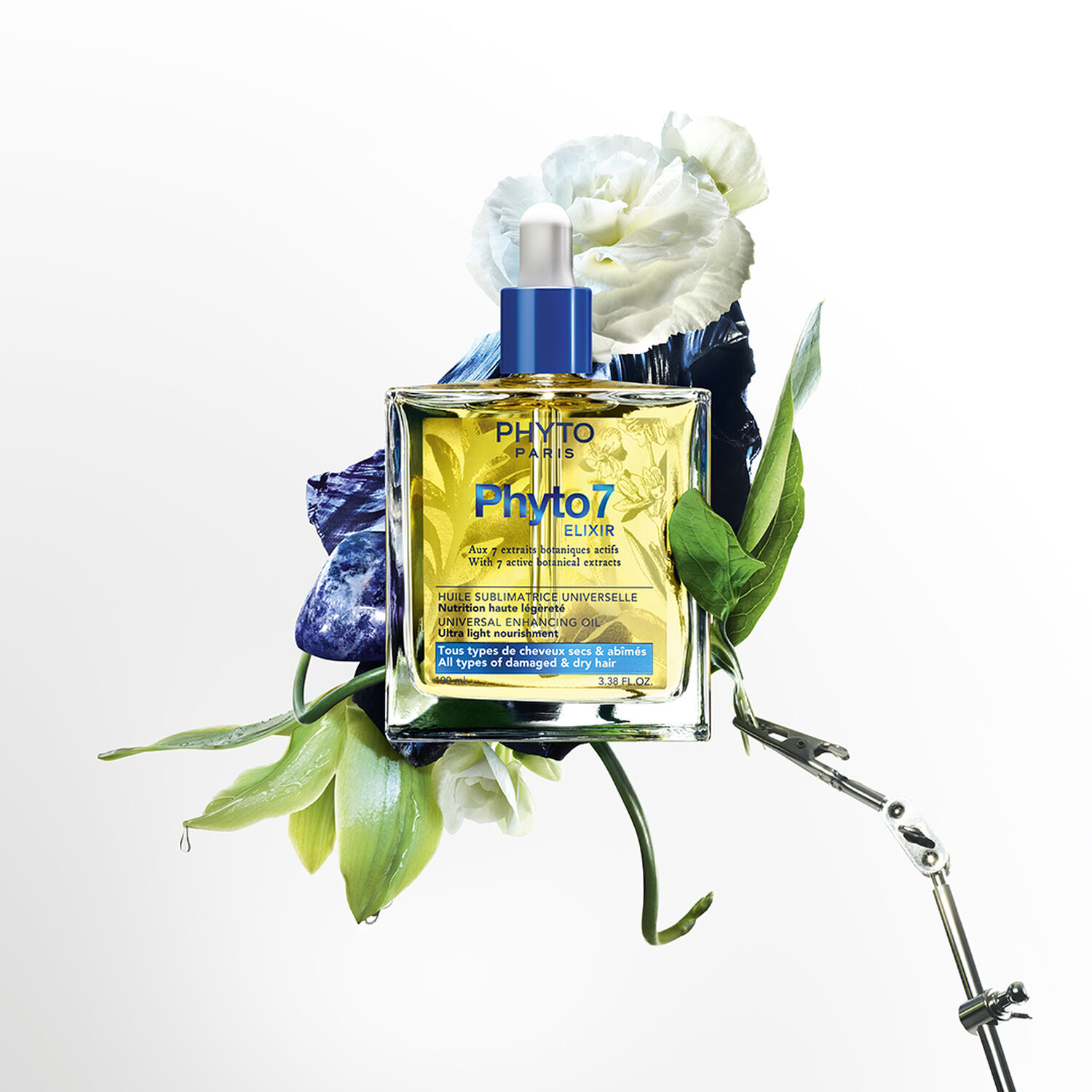 Phyto7 Elixir - Coffret Huile Sublimatrice Universelle 180 ml + Shampooing Réparateur 50 ml