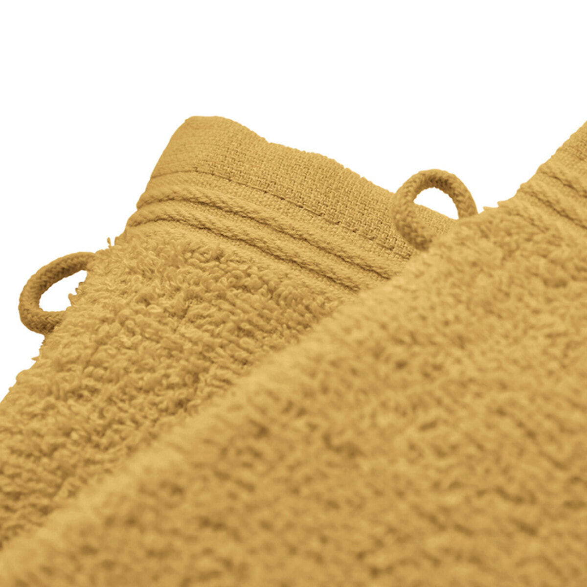 Lot de 2 gants de toilette "Spa" 15 x 21 cm / 400 gr/m² - Couleur: "Spa" Jaune Maîs