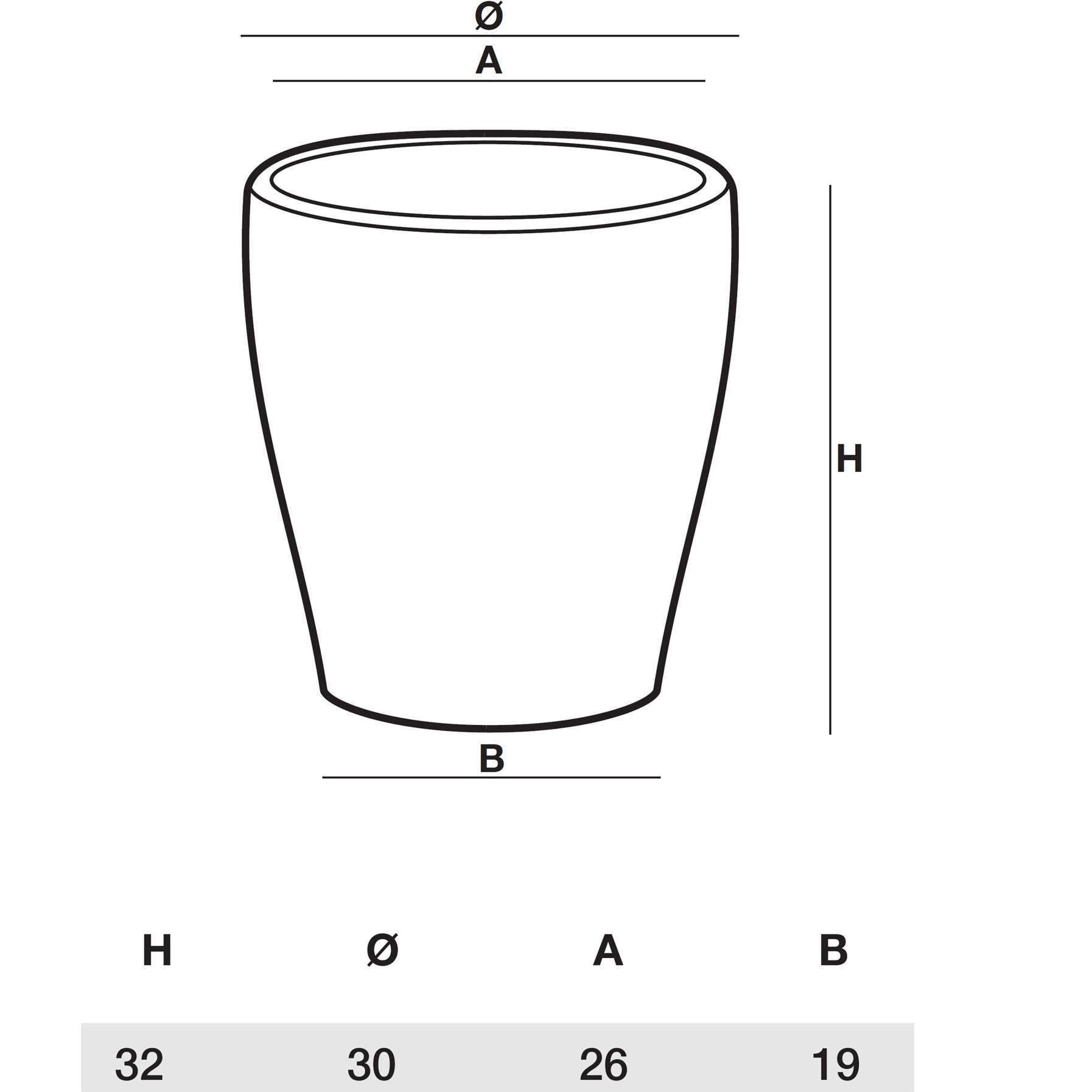 TOMASUCCI Vaso per esterno/interno SUNSET 30 WHITE - NEW GARDEN Bianco