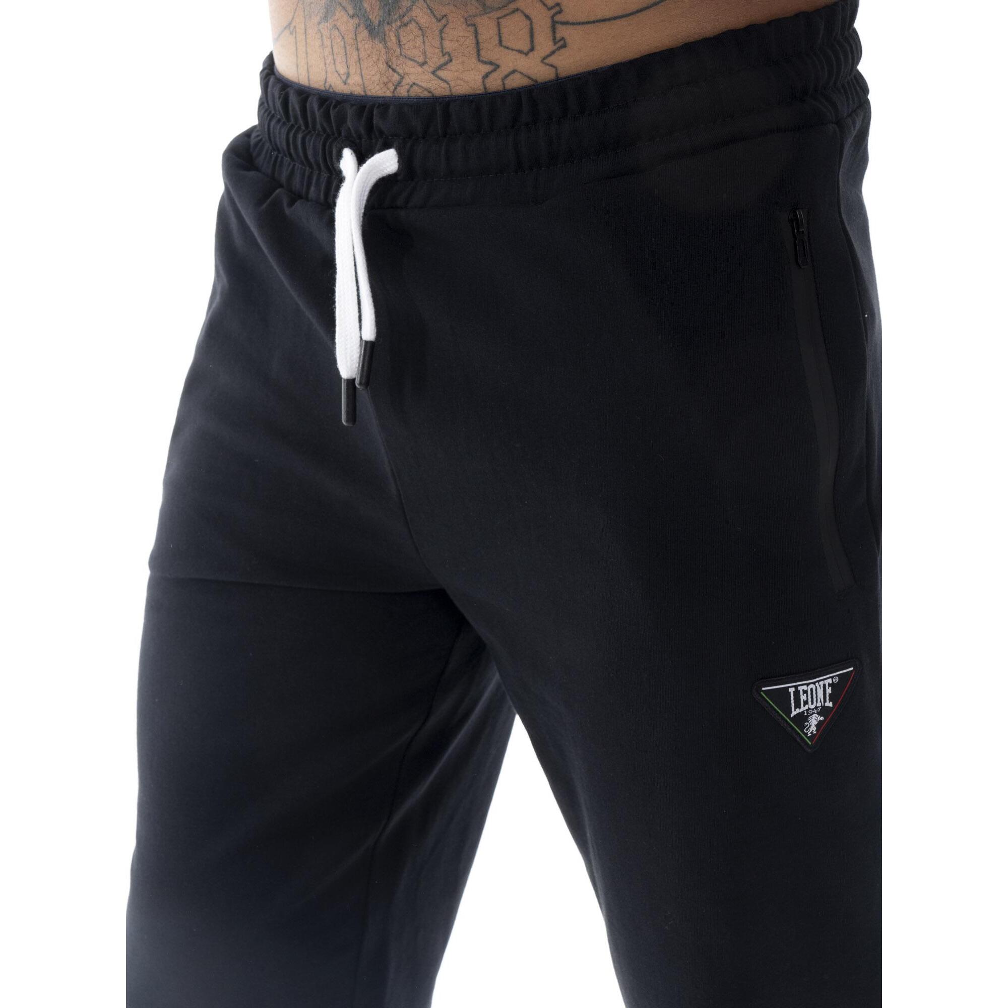 Pantaloni sportivi da uomo con polsino Leone Patch