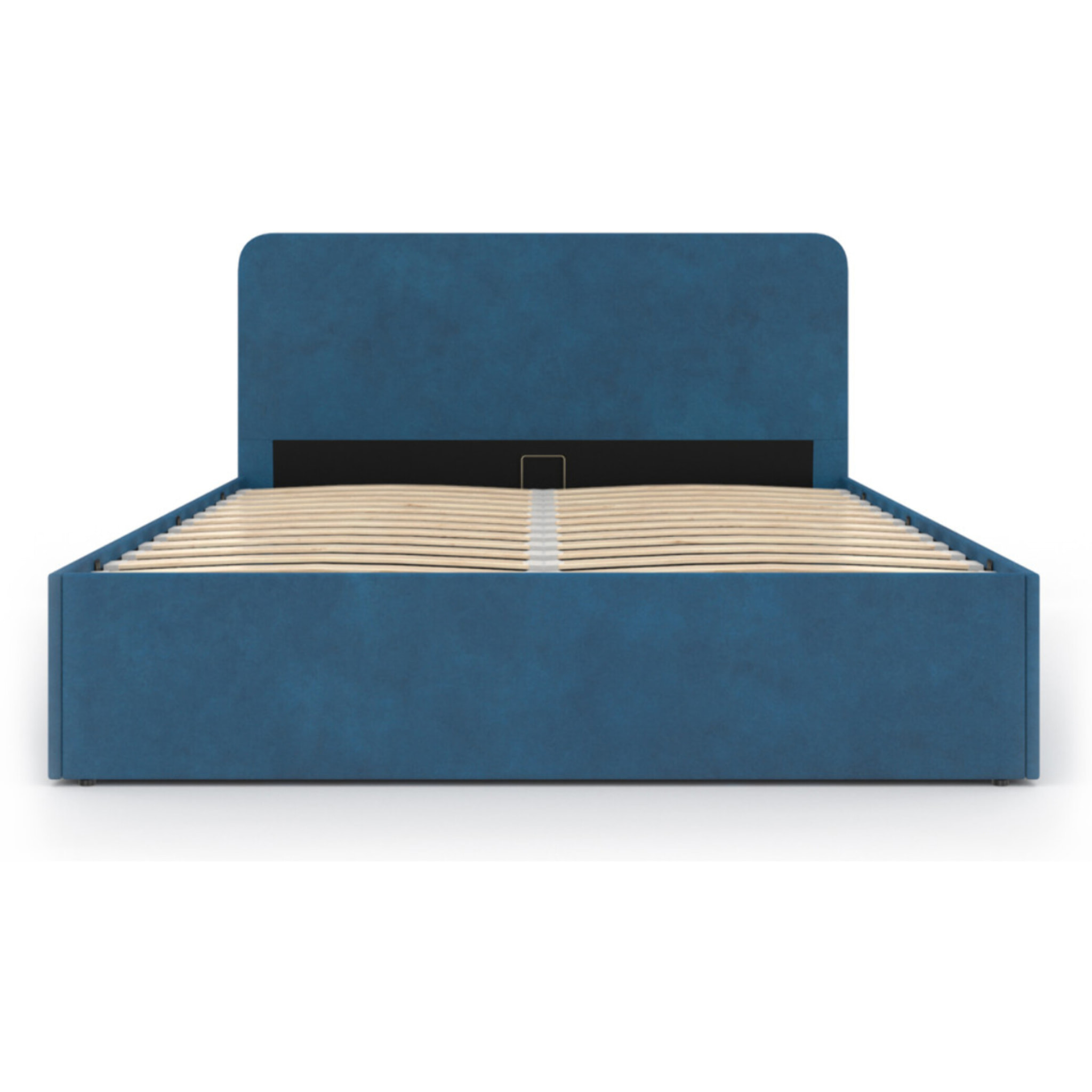 Lit coffre Louise 140x190cm velours bleu