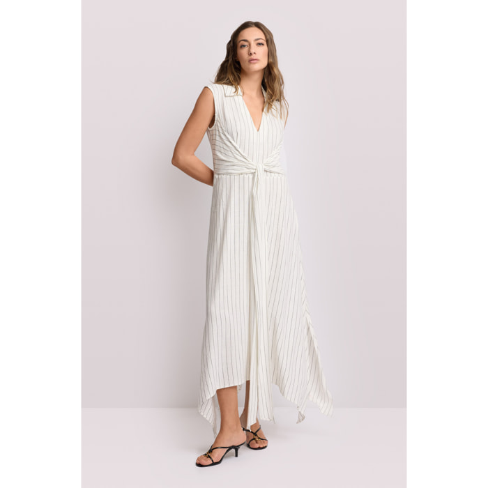 Kocca - Abito asimmetrico a righe Donna, Righe, Scollo a V