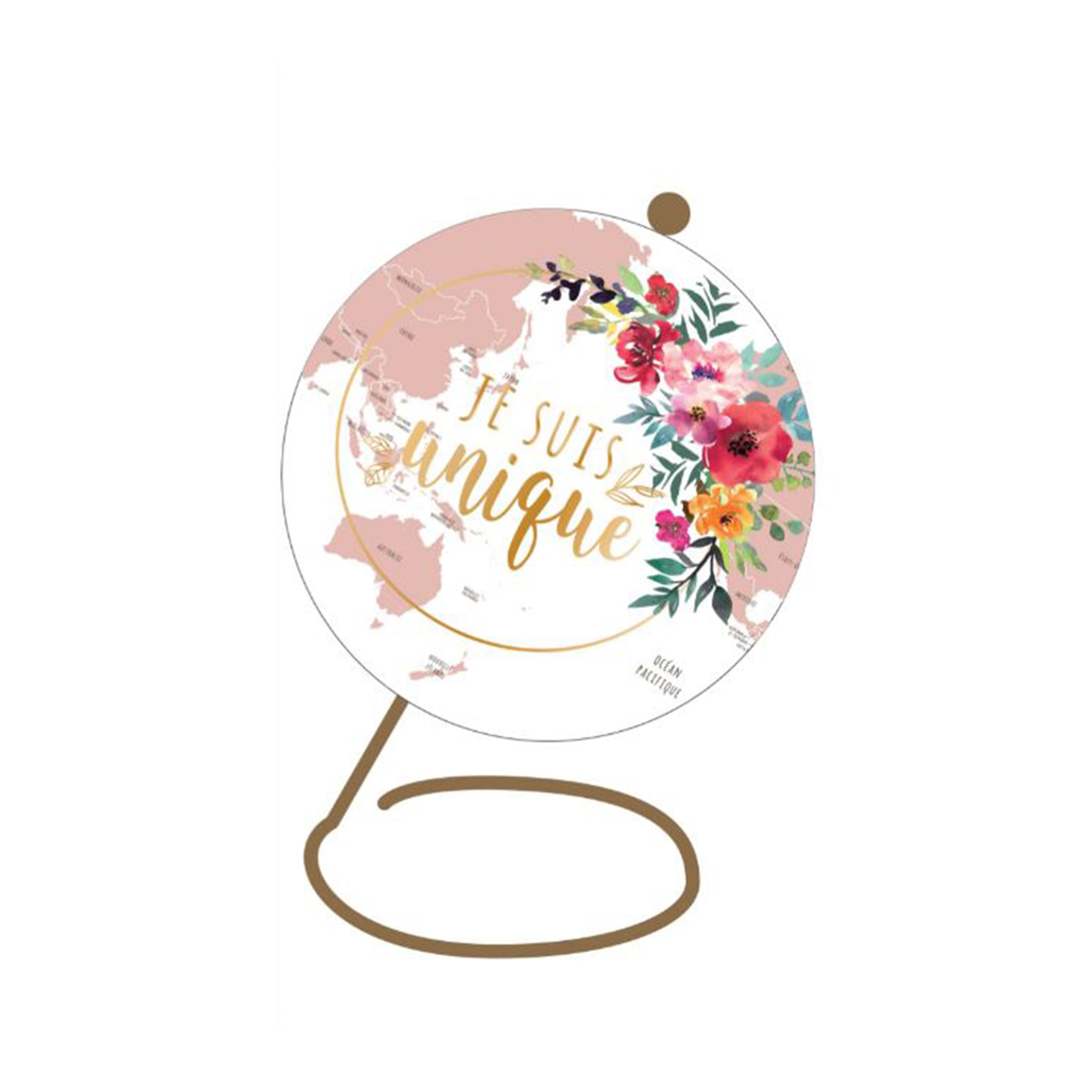 Globe Terrestre Deco Girly
