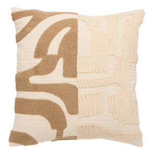 Coussin Nyero carré 45x45cm blanc