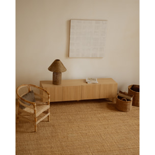 Mueble TV de chapa de madera de roble natural en varias medidas