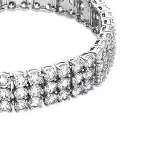 Pulsera con Circonita Brillante acabado plata