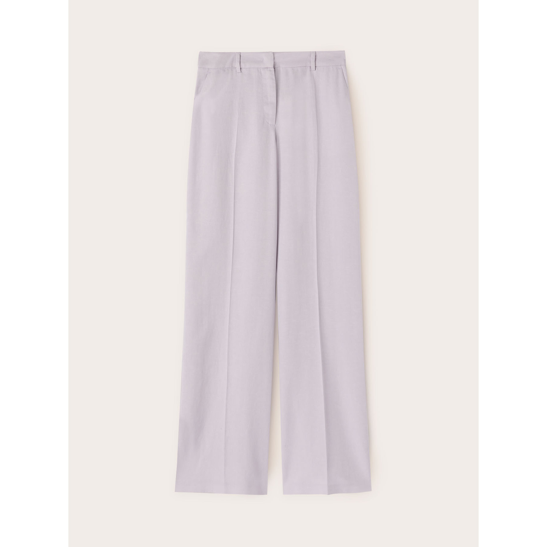 Motivi - Pantaloni palazzo in lino misto lyocell - Viola