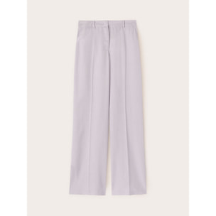 Motivi - Pantaloni palazzo in lino misto lyocell - Viola
