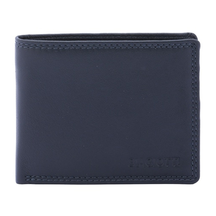 Portafoglio uomo in vera pelle - Modello False - Artigianale - 8.5 x 11.0 x 2.5 cm