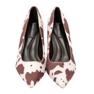 Decolletè in tessuto cavallino