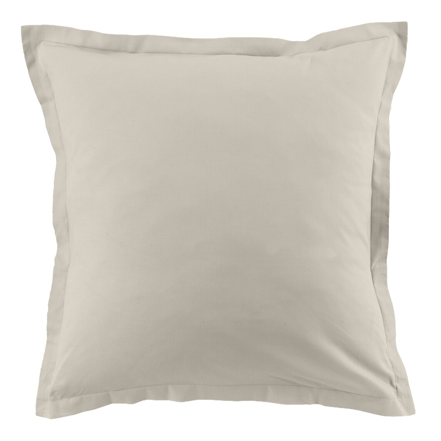 Lot de 2 taies d'oreiller 100% coton 57fils ivoire