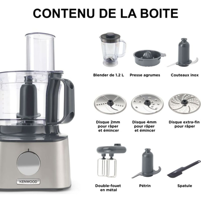 Robot multifonction KENWOOD Multipro Compact FDM302SS