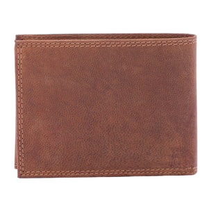 Portafoglio  da uomo In Vera pelle Made in Italy 9,5x12,5x2,5 cm