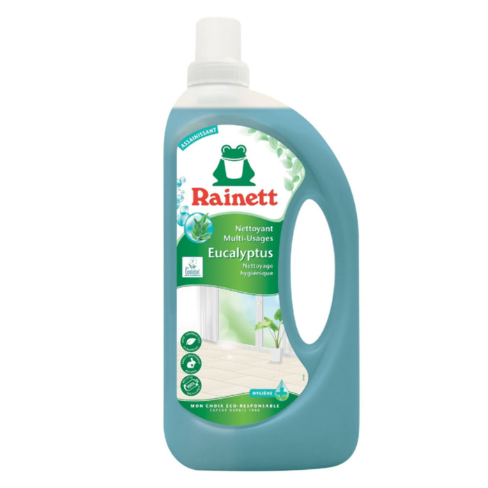 Pack de 5 - Rainett - Nettoyant Multi-usages Ecologique Eucalyptus 1l