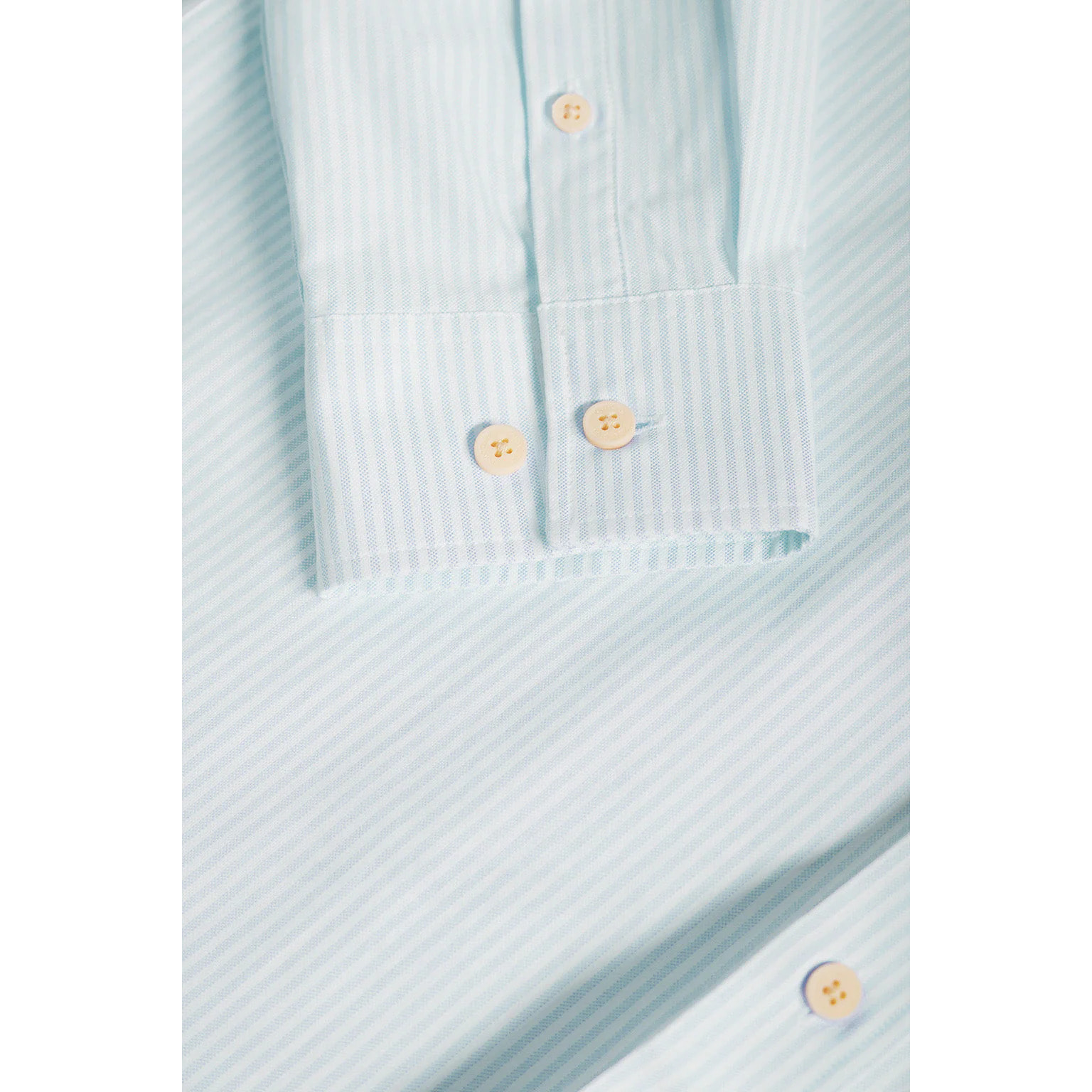 Camisa de rayas azul celeste Oxford y bordado Polo Club