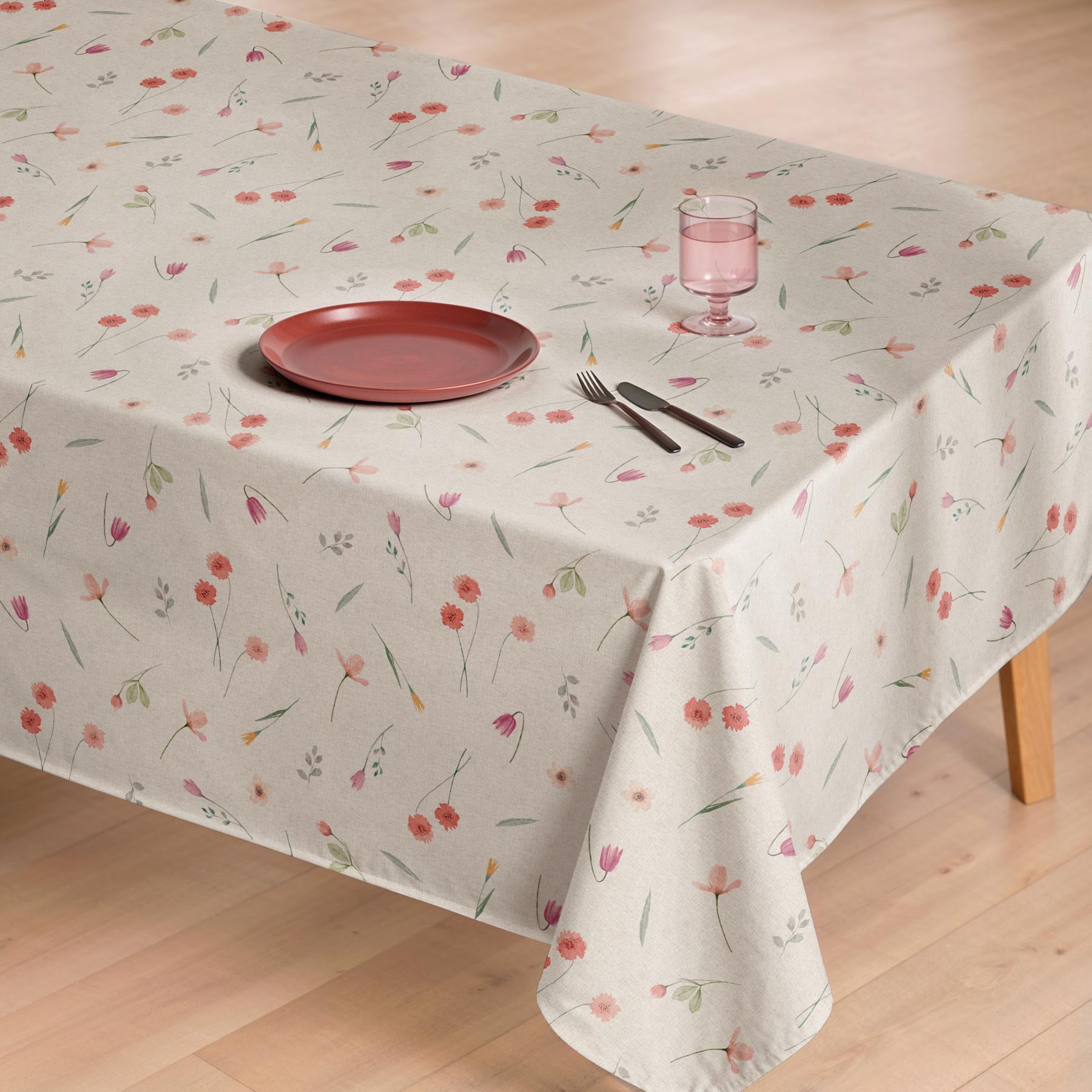 Nappe anti-taches AUREA MULTICOLORE - en 100 % coton