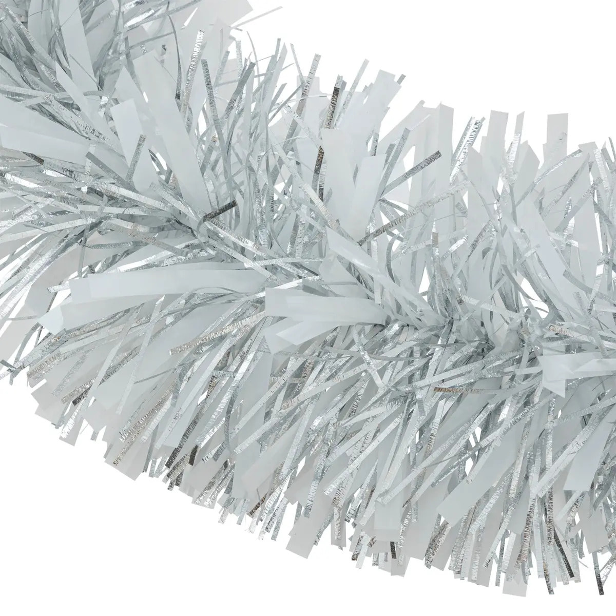 Guirlande de Noël boa 150x8x2m argent et blanc