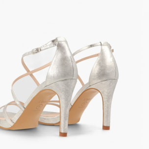 SANDALIAS PLATEADAS INRIKO-X