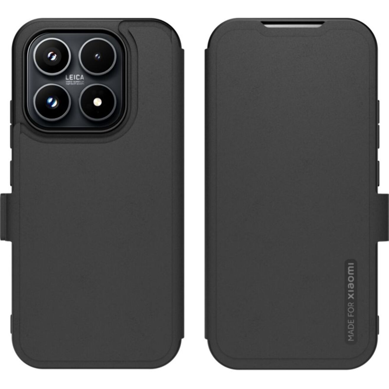 Etui avec cordon MADE FOR XIAOMI premium noir avec dragonne Xiaomi 17