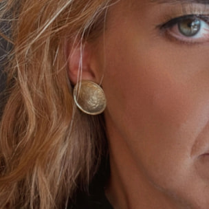 Pendiente moon en dorado "Gloria Mago"