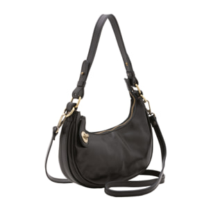 Borsa a spalla da donna - Modello False - Vera pelle - 25.0 x 18.0 x 8.0 cm