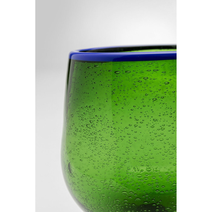 Verres à vin Bubbles verts set de 4 Kare Design